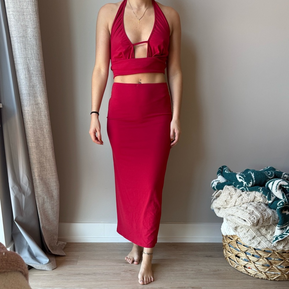 Red two piece set